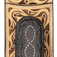 3D Belt Company - Men's Leather Hand Tooled Money Clip Wallet