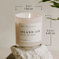 Coastal Lemon Soy Candle - White Jar - 11 oz