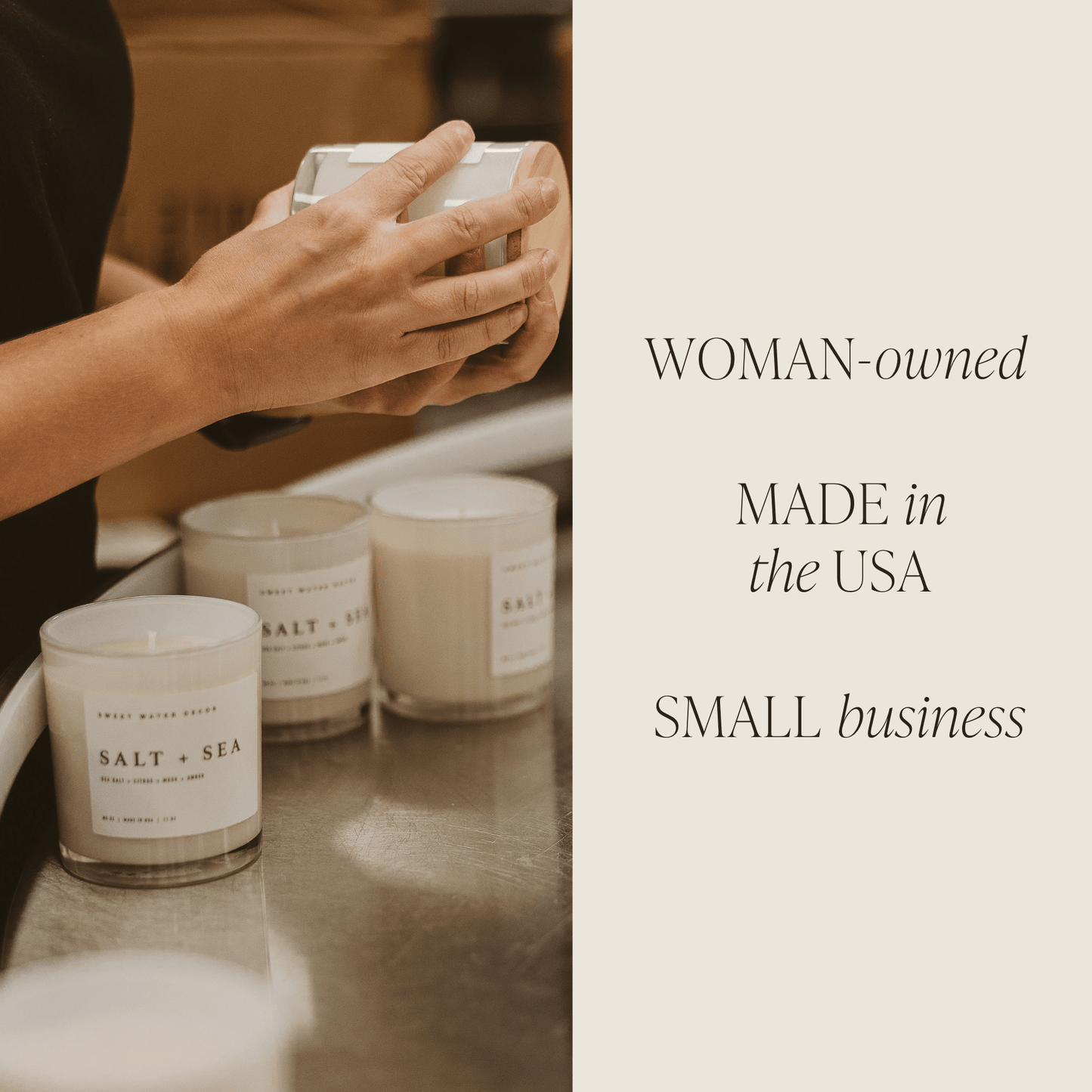 Merry and Bright Soy Candle - White Jar - 11 oz
