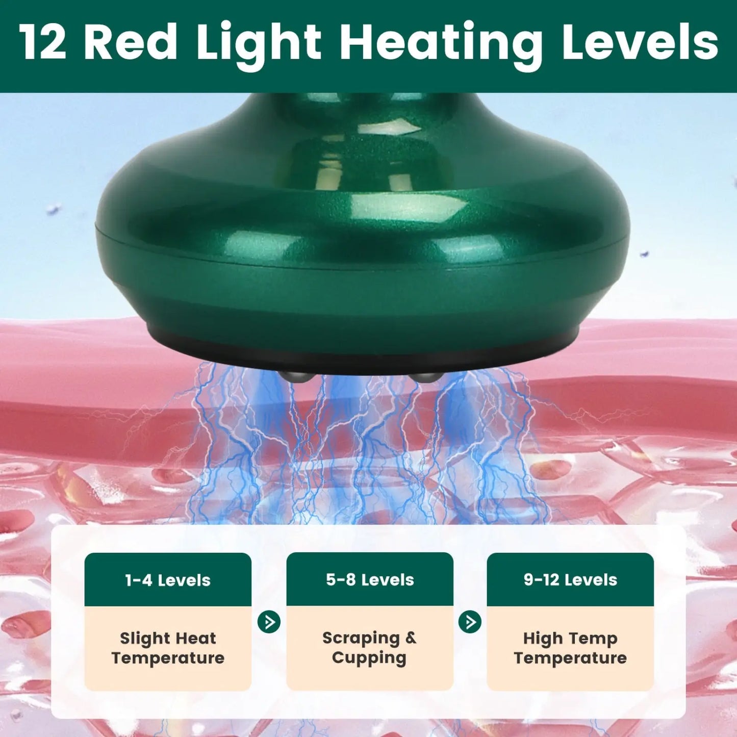 12 Level Smart Electric Cupping and Cellulite Massager