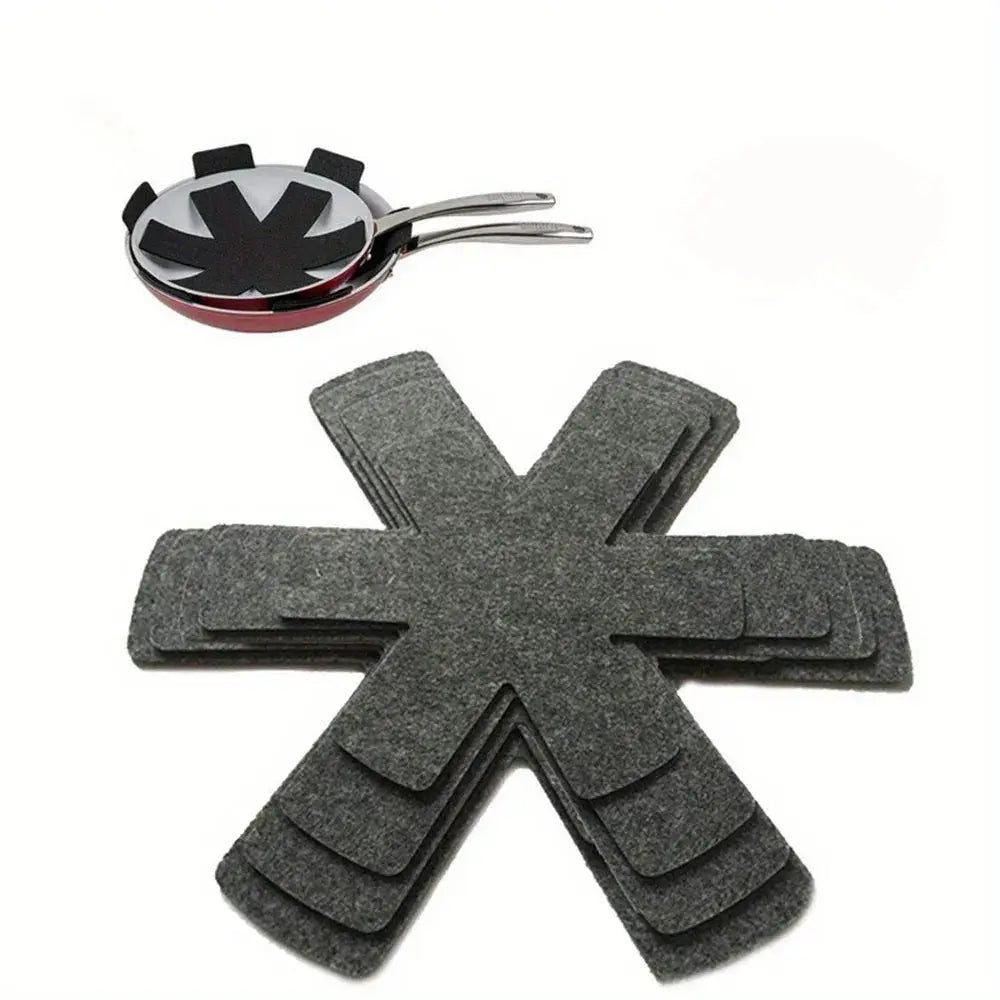 12 Piece Multi Size Felt Pot and Pan Protectors for Stacking