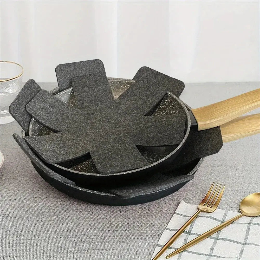 12 Piece Multi Size Felt Pot and Pan Protectors for Stacking
