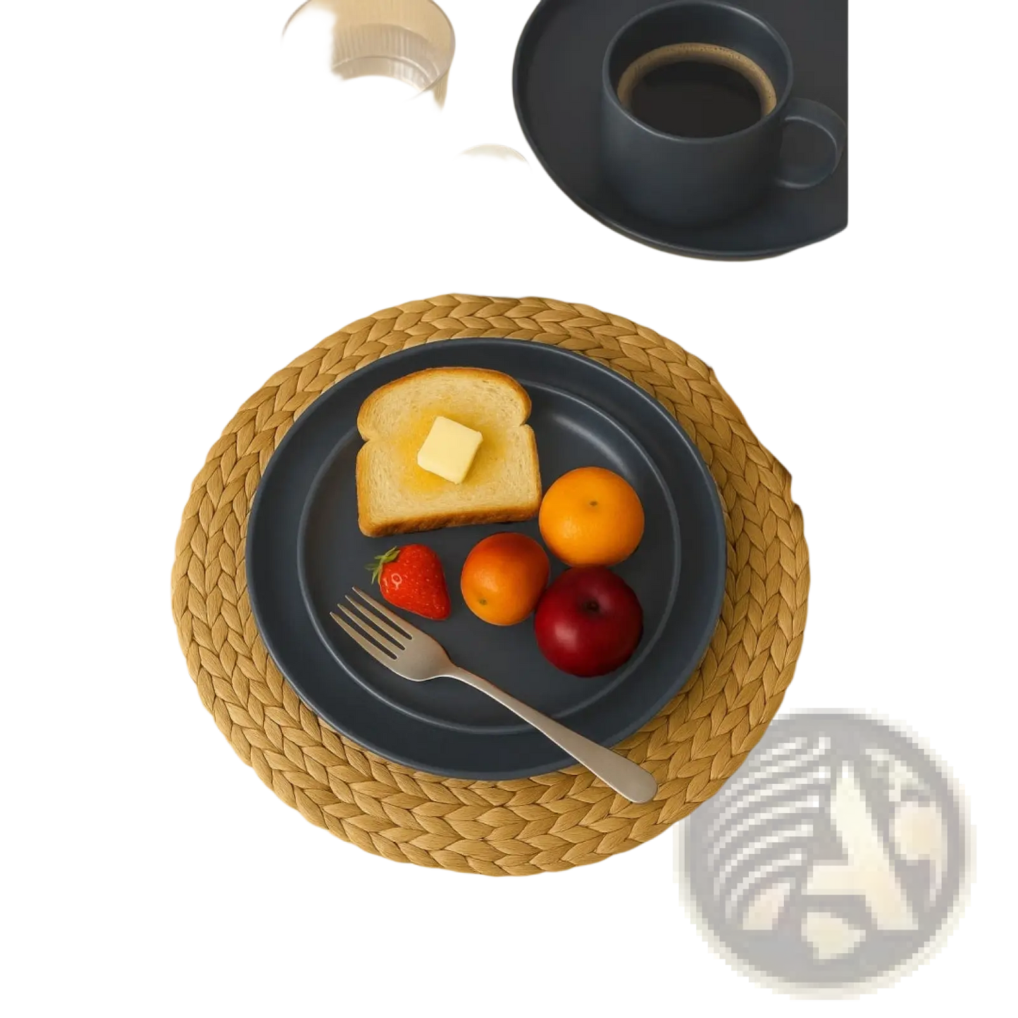 12-piece Stoneware Dinnerware Set Matte Glaze Service for 3