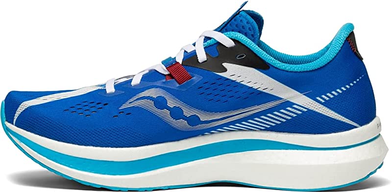 Tênis de corrida Saucony Endorphin Pro 2 masculino azul-marinho/branco