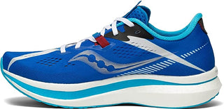 Tênis de corrida Saucony Endorphin Pro 2 masculino azul-marinho/branco