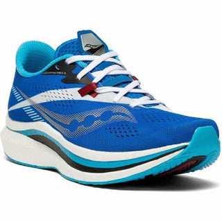 Tênis de corrida Saucony Endorphin Pro 2 masculino azul-marinho/branco