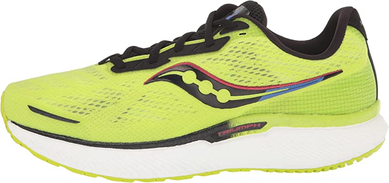 Tênis de corrida Saucony Triumph 19 masculino, Acid/Azul RAZ