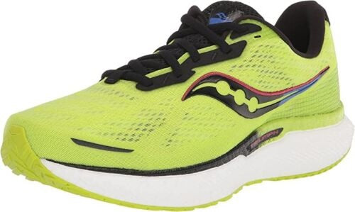 Tênis de corrida Saucony Triumph 19 masculino, Acid/Azul RAZ