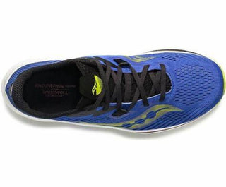 Tênis de corrida Saucony Endorphin Pro 2 masculino, azul, RAZ/Acid, tamanho 11 D(M) EUA