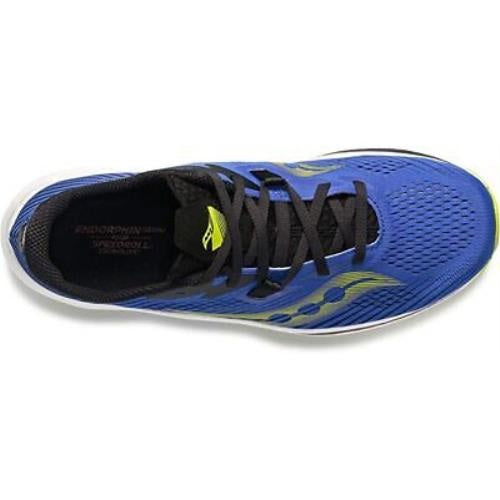 Tênis de corrida Saucony Endorphin Pro 2 masculino, azul RAZ/ácido
