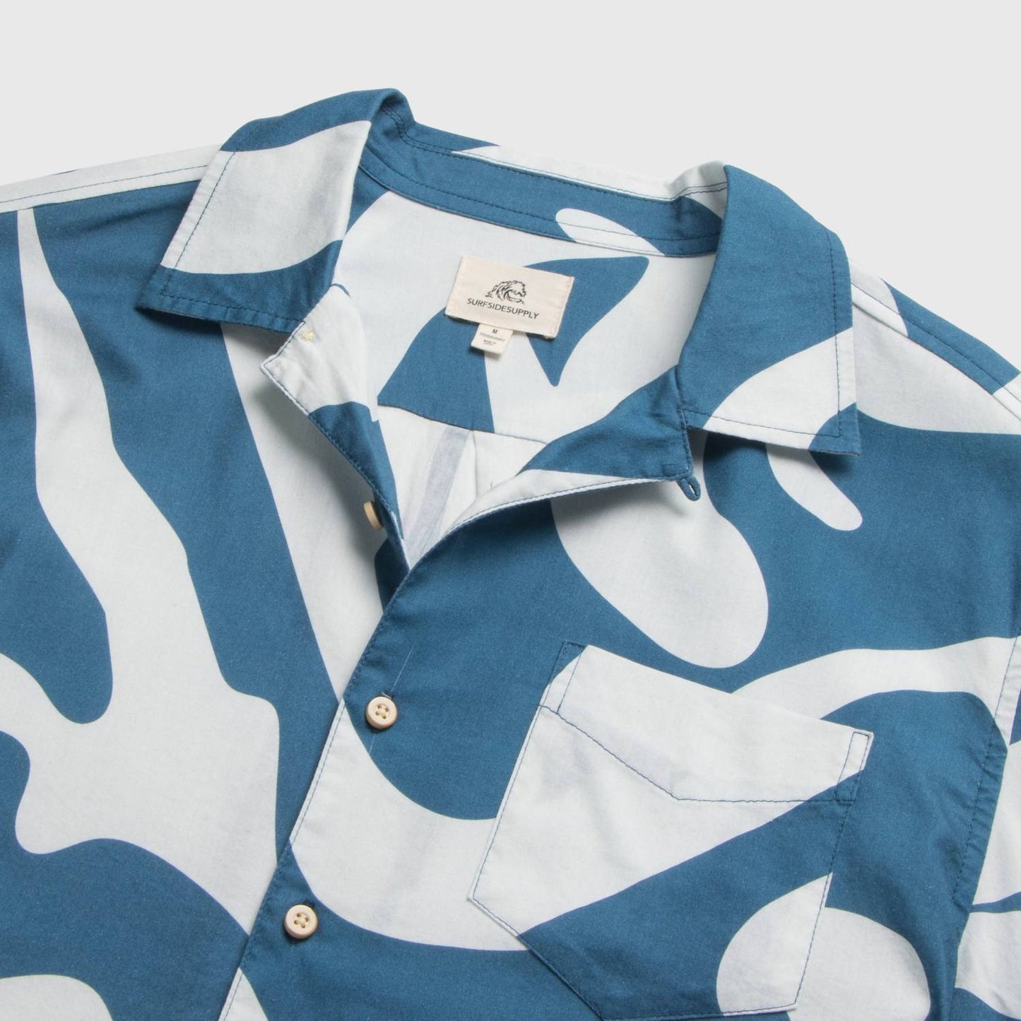 Surfside Supply - Men's Billy Short Sleeve Swirl Camp Collar Shirt