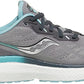 Tênis de corrida feminino Saucony Triumph 19, liga metálica/pó