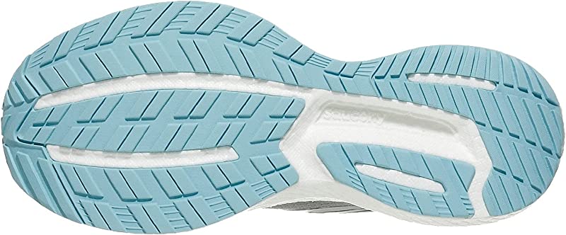 Tênis de corrida feminino Saucony Triumph 19, liga metálica/pó