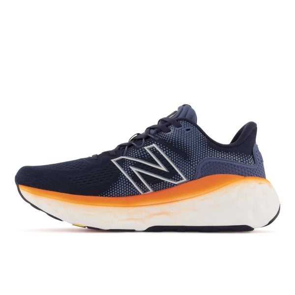 Tênis de corrida masculino New Balance More V3 Eclipse/Laranja vibrante, tamanho 11,5 D(M) EUA