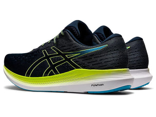 Tênis de corrida ASICS Evoride 2 masculino, azul francês/verde Hazard