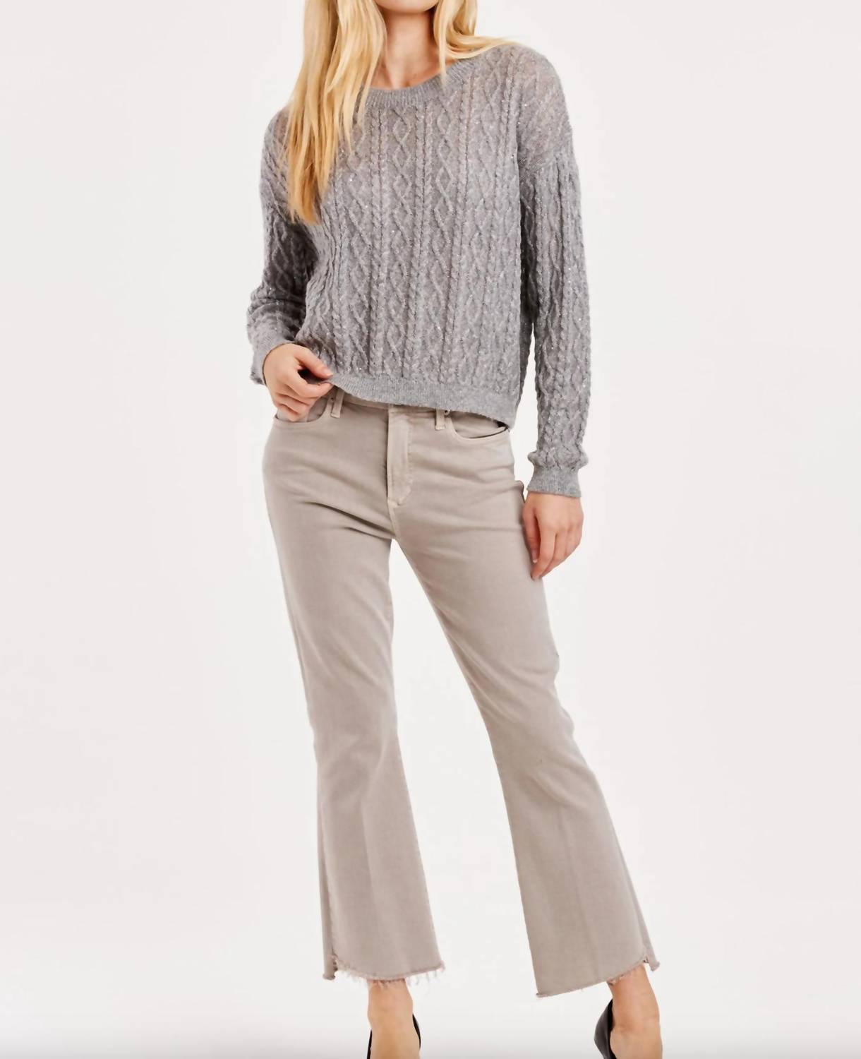 Another Love - Sari Sparkle Cable Knit Sweater