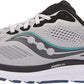 Tênis de corrida Saucony Ride 14 masculino, cor neblina/preto/tempestade