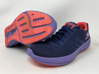 Tênis de corrida feminino Skechers Go Run Razor 3+ azul-marinho/roxo tamanho 7,5 B(M) EUA