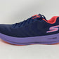 Tênis de corrida feminino Skechers Go Run Razor 3+ azul-marinho/roxo tamanho 7,5 B(M) EUA