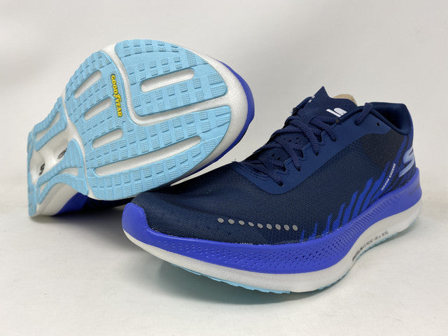 Tênis de corrida feminino Skechers Go Run Razor Excess preto/azul