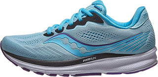 Tênis de corrida Saucony Ride 14 feminino, azul pó/concord, tamanho 5,5 B(M) EUA