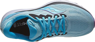 Tênis de corrida Saucony Ride 14 feminino, azul pó/concord, tamanho 5,5 B(M) EUA