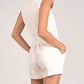 Elan - Sleeveless Denim Romper