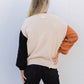 Bibi - A Pearly Affair Pearl Beaded Color Block Sweater