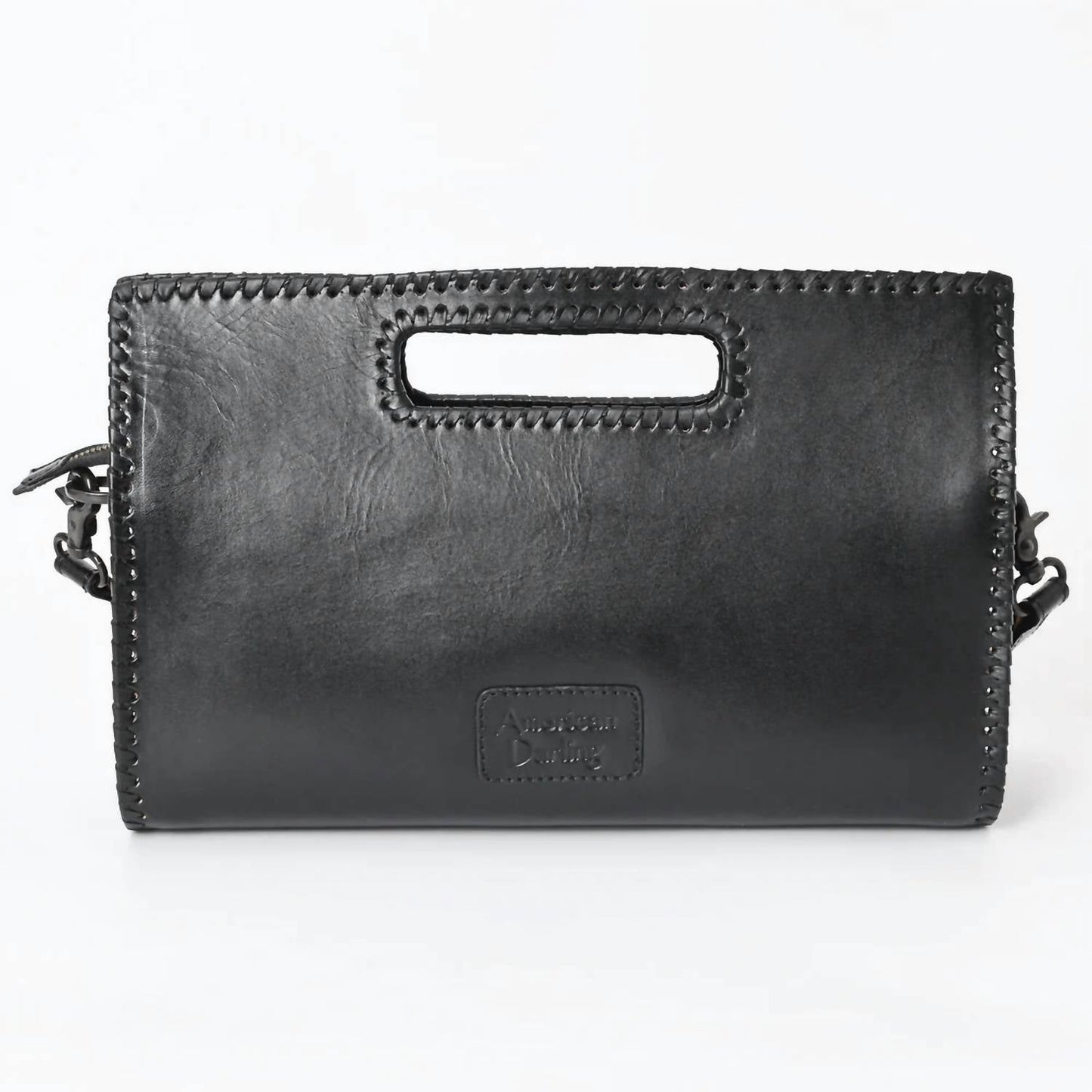 American Darling - Women's Hand-tooled Genuine Leather Clutch Bag