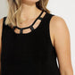Joseph Ribkoff - Cut-out Neckline Top
