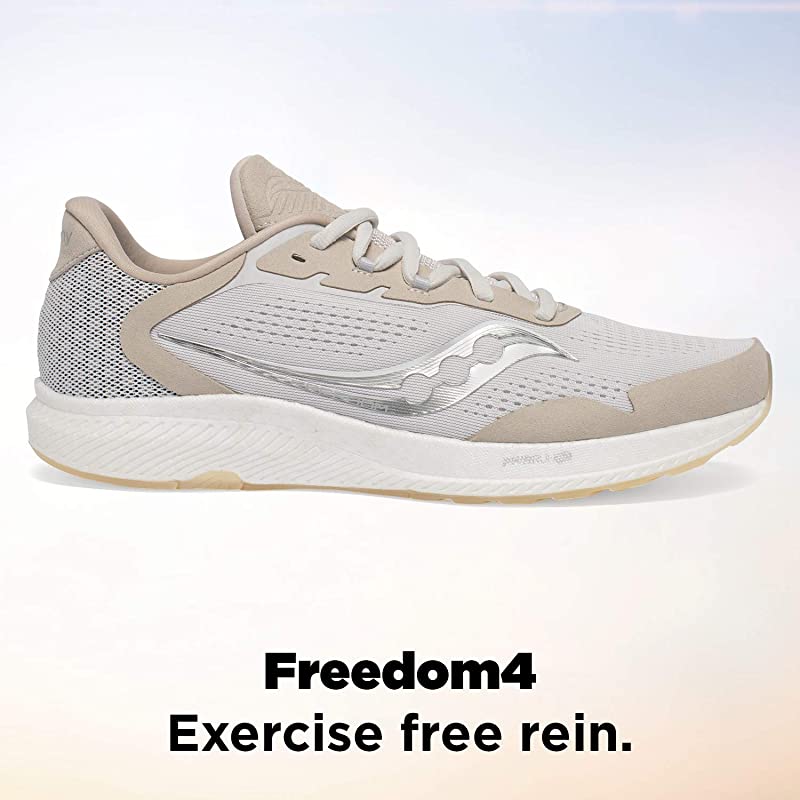 Tênis de corrida Saucony Freedom 4 masculino, novo, natural