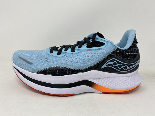 Tênis de corrida Saucony Endorphin Shift 2 feminino, azul-pó/escarlate, tamanho 10 B(M) EUA