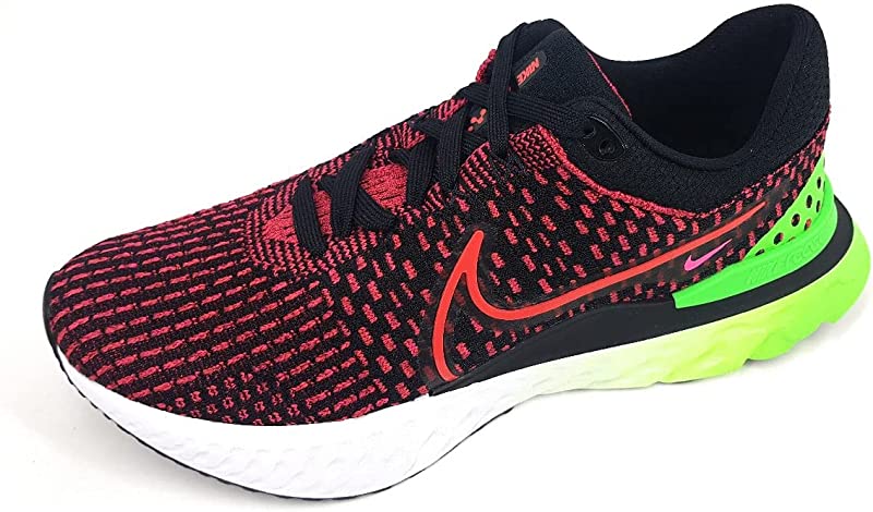 Tênis de corrida Nike React Infinity Run Flyknit 3 masculino, vermelho/preto, tamanho 12 D(M) EUA
