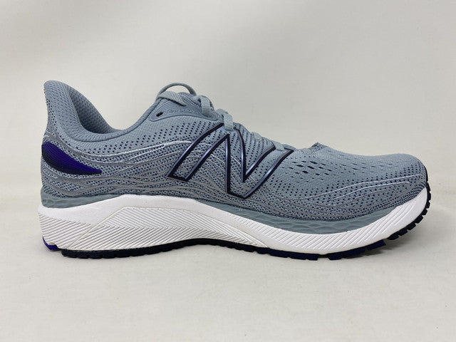 Tênis de corrida masculino New Balance X 860 V12, alumínio claro/violeta, tamanho 11,5 D (M) EUA
