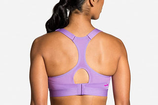 Sutiã feminino Brooks Dare Racerback Run, roxo