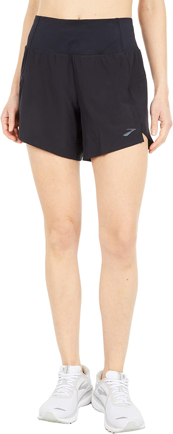 Brooks Women's Chaser 5" Shorts, Black Size X-Small