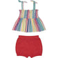 Andy & Evan - Girl's Rainbow Stripe Tank Set
