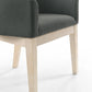 Neroli Set of 2 Gray Fabric Barrel Accent Chairs