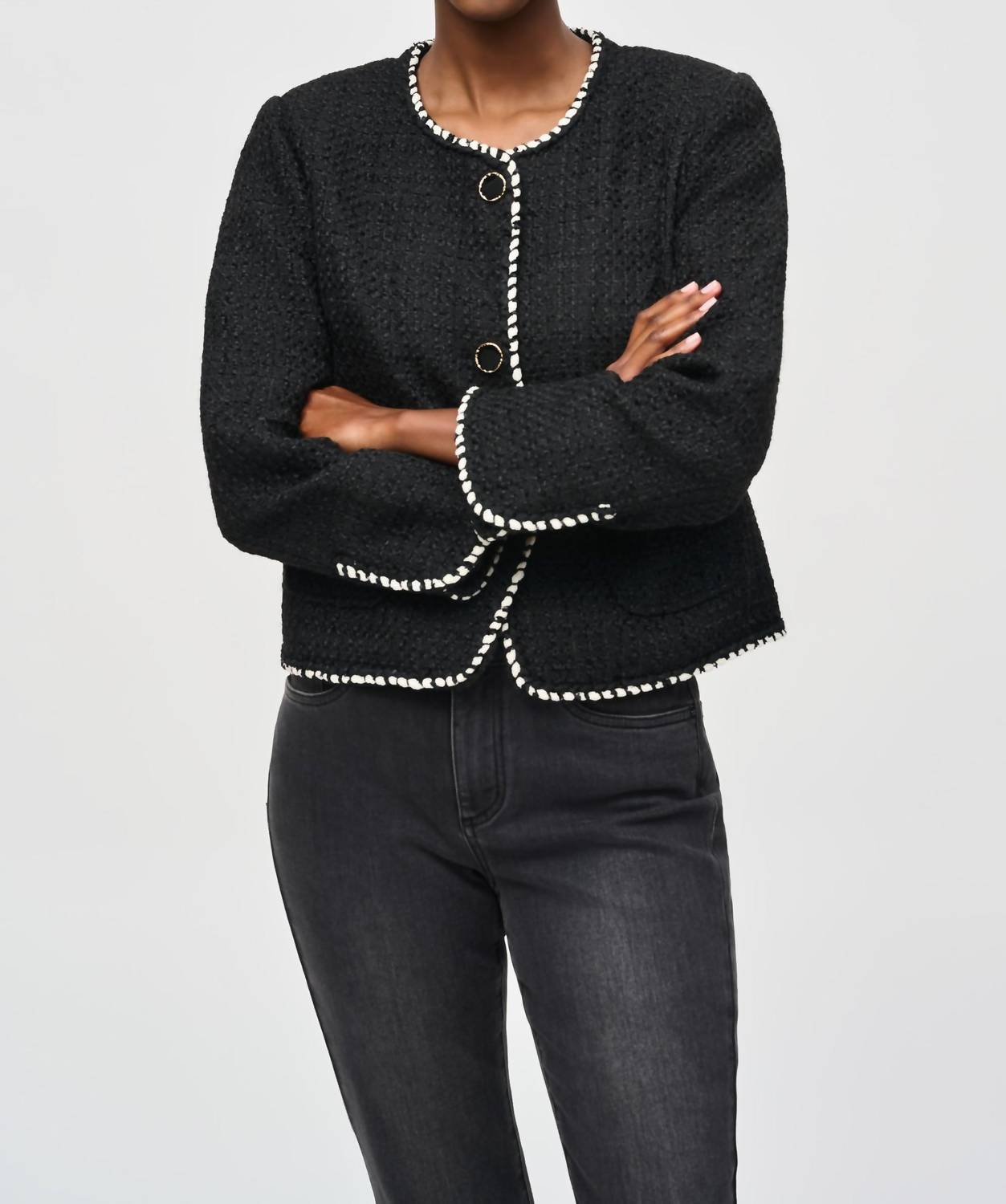 Joseph Ribkoff - Boucle Contrast Jacket