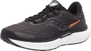 Tênis de corrida Saucony Triumph 19 masculino, preto/branco