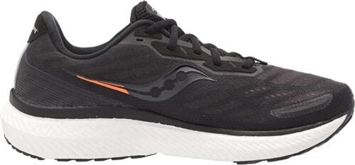 Tênis de corrida Saucony Triumph 19 masculino, preto/branco