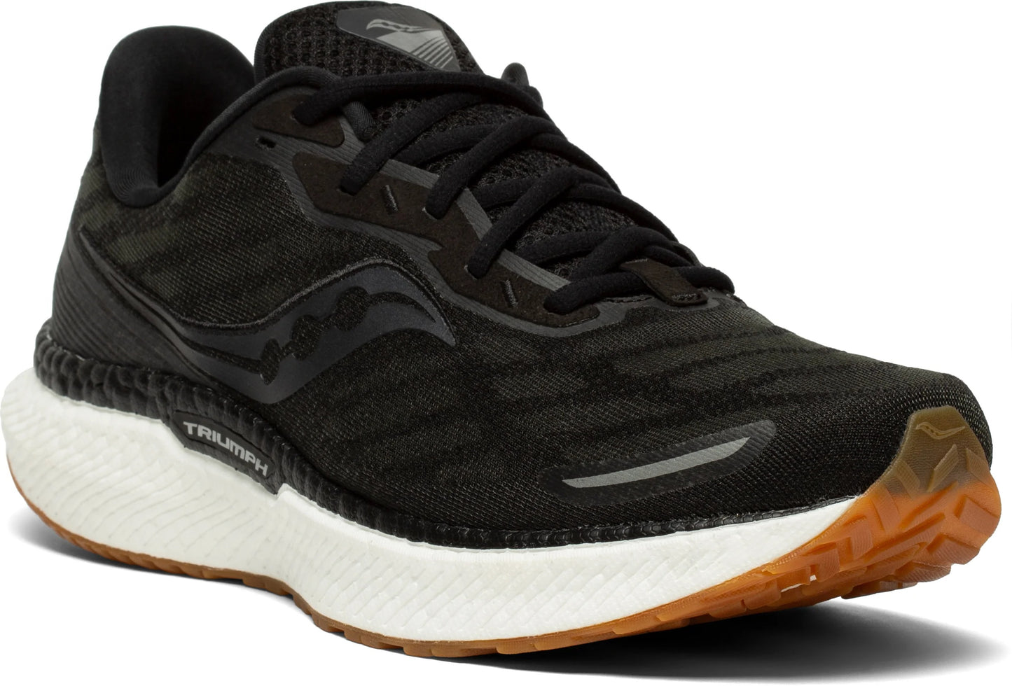 Tênis de corrida Saucony Triumph 19 masculino, preto/goma
