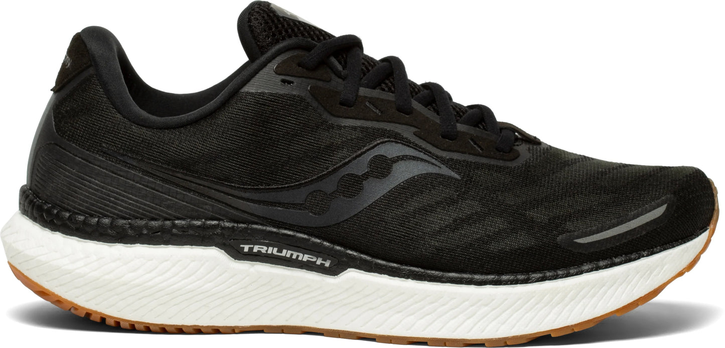 Tênis de corrida Saucony Triumph 19 masculino, preto/goma