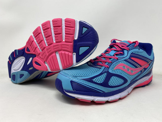 Tênis de corrida Saucony Girl'S Guide 7 azul tamanho 7 para crianças grandes EUA
