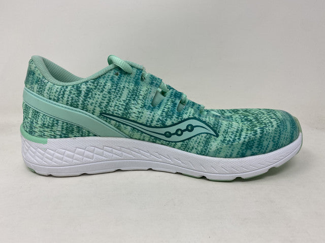 Tênis de corrida Saucony Freedom Iso infantil, azul-água, tamanho 5,5, infantil grande, EUA