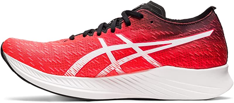 Tênis de corrida ASICS Magic Speed ​​masculino Sunrise vermelho/branco