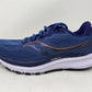 Tênis de corrida Saucony Ride 14 feminino, azul meia-noite/cobre, tamanho 6 (M) EUA