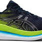 Tênis de corrida ASICS Glideride 2 masculino, azul francês/verde perigoso, tamanho 12,5 médio EUA