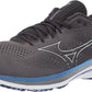 Tênis de corrida Mizuno Wave Rider 25 masculino, Obsidian, tamanho 7 D(M) EUA