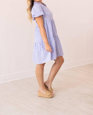 Southern Grace - V-neck Checkered Dress